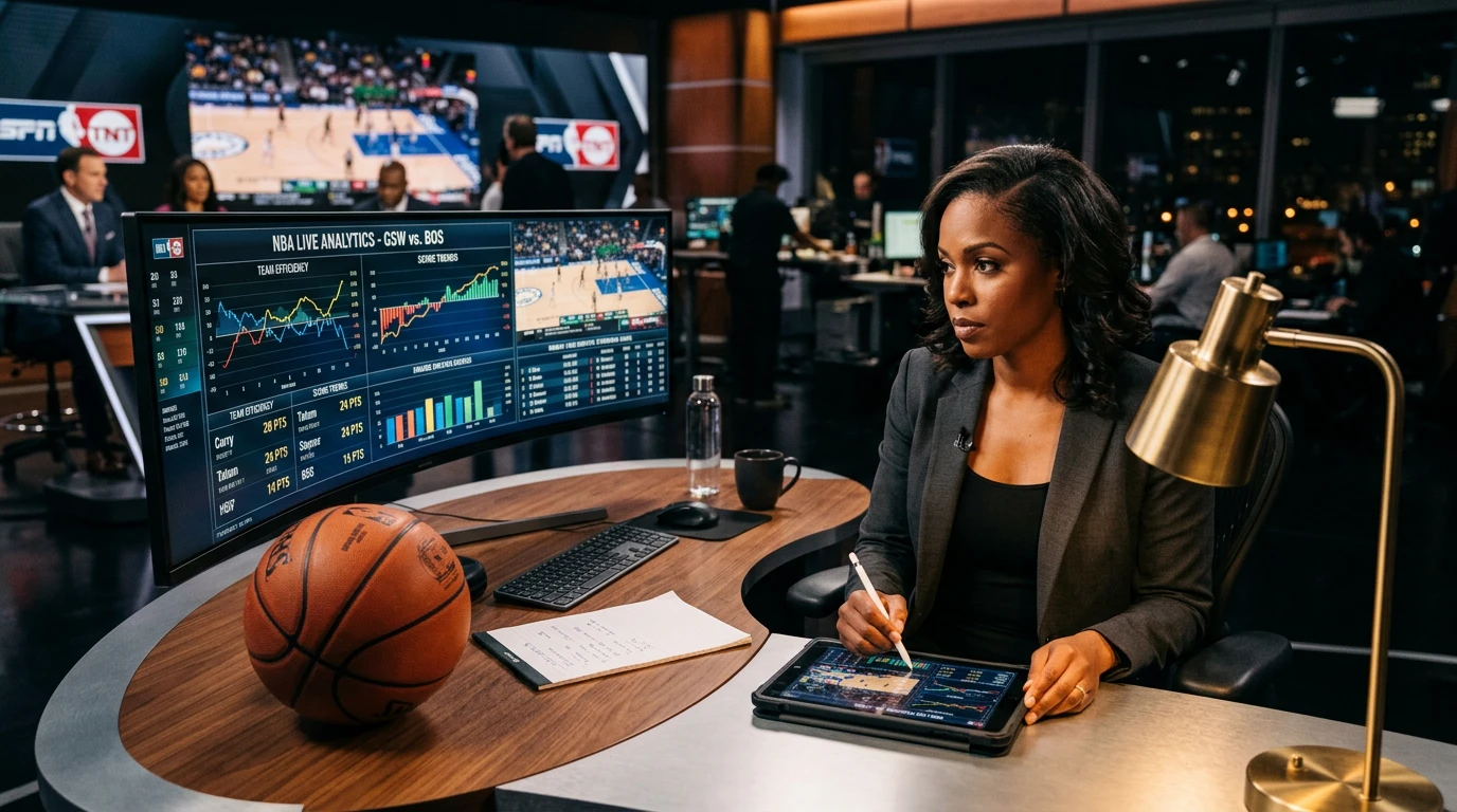 Análisis estadístico de apuestas NBA con datos en pantalla